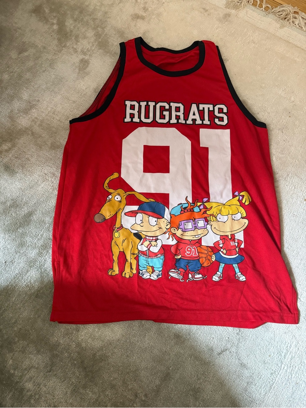 Rugrats 91 Red Graphic Tank Top